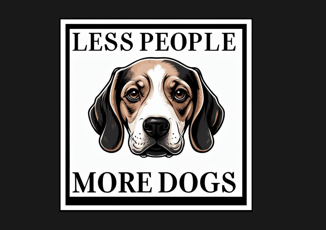 Pet Love-Less People More Dogs Unisex Classic Crew T-Shirt