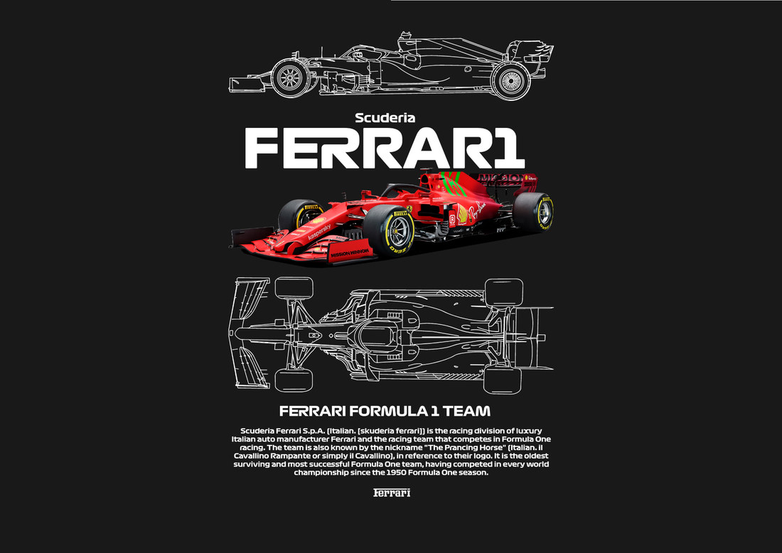 F1- Ferrari Unisex Classic Crew T-Shirt