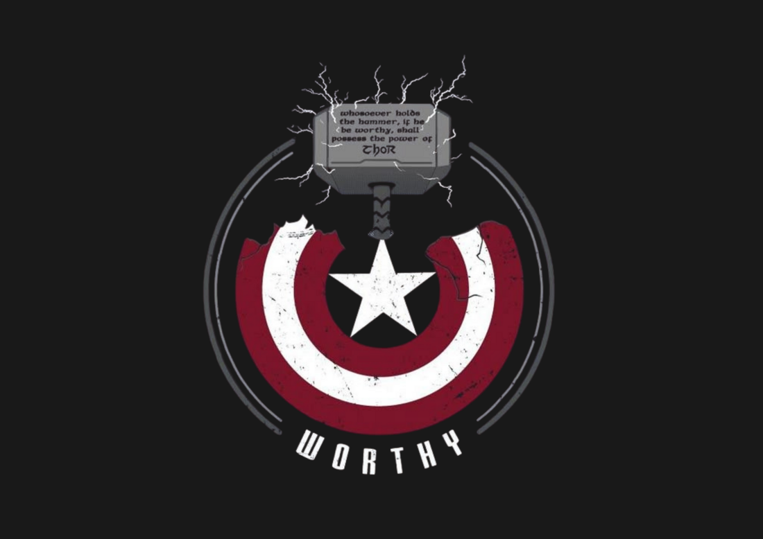 Marvel- Captain America Unisex Classic Crew T-Shirt
