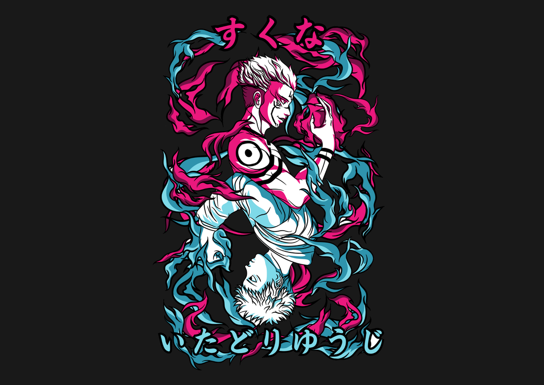 Anime- Yuji Itadori and Sukuna Unisex Classic Crew T-Shirt
