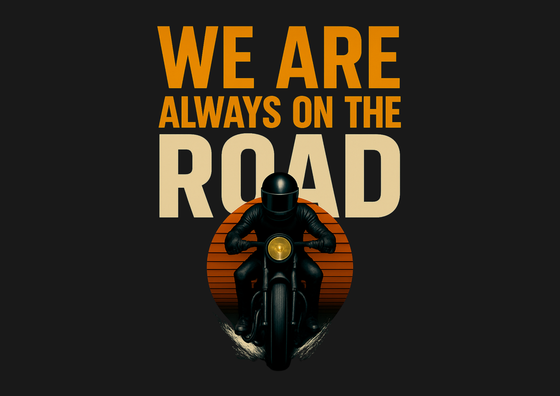 Bikers- Always on road Unisex Classic Crew T-Shirt