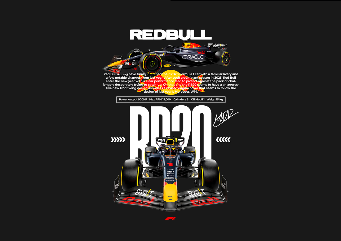F1- Red Bull Unisex Classic Crew T-Shirt