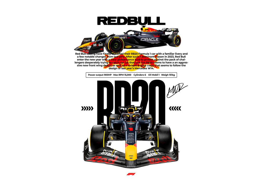 F1- Red Bull Unisex Classic Crew T-Shirt