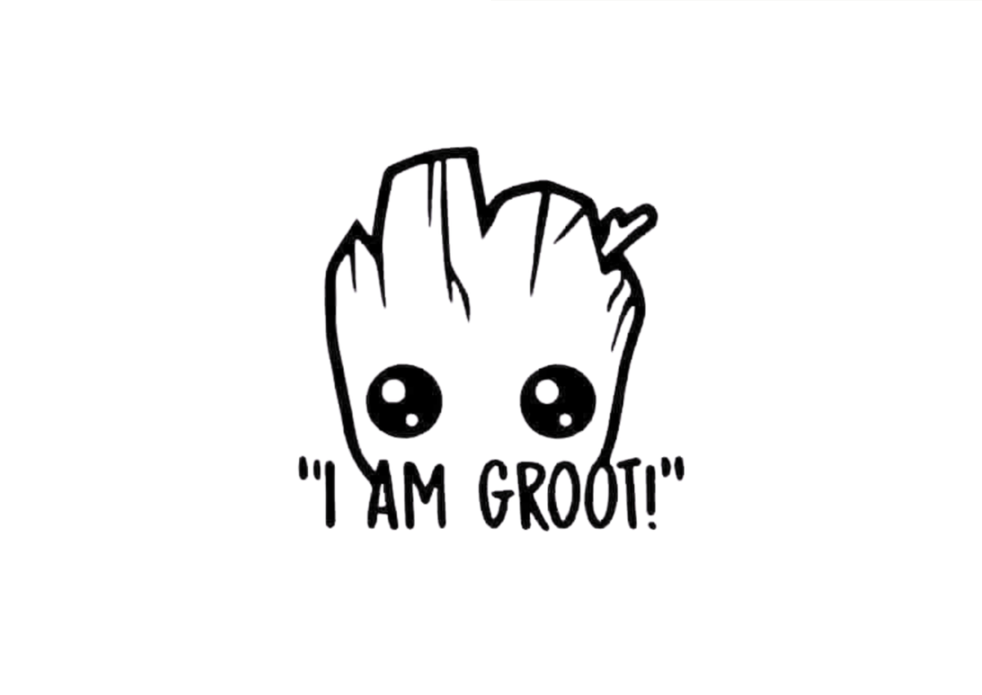 Marvel- Groot Unisex Classic Crew T-Shirt