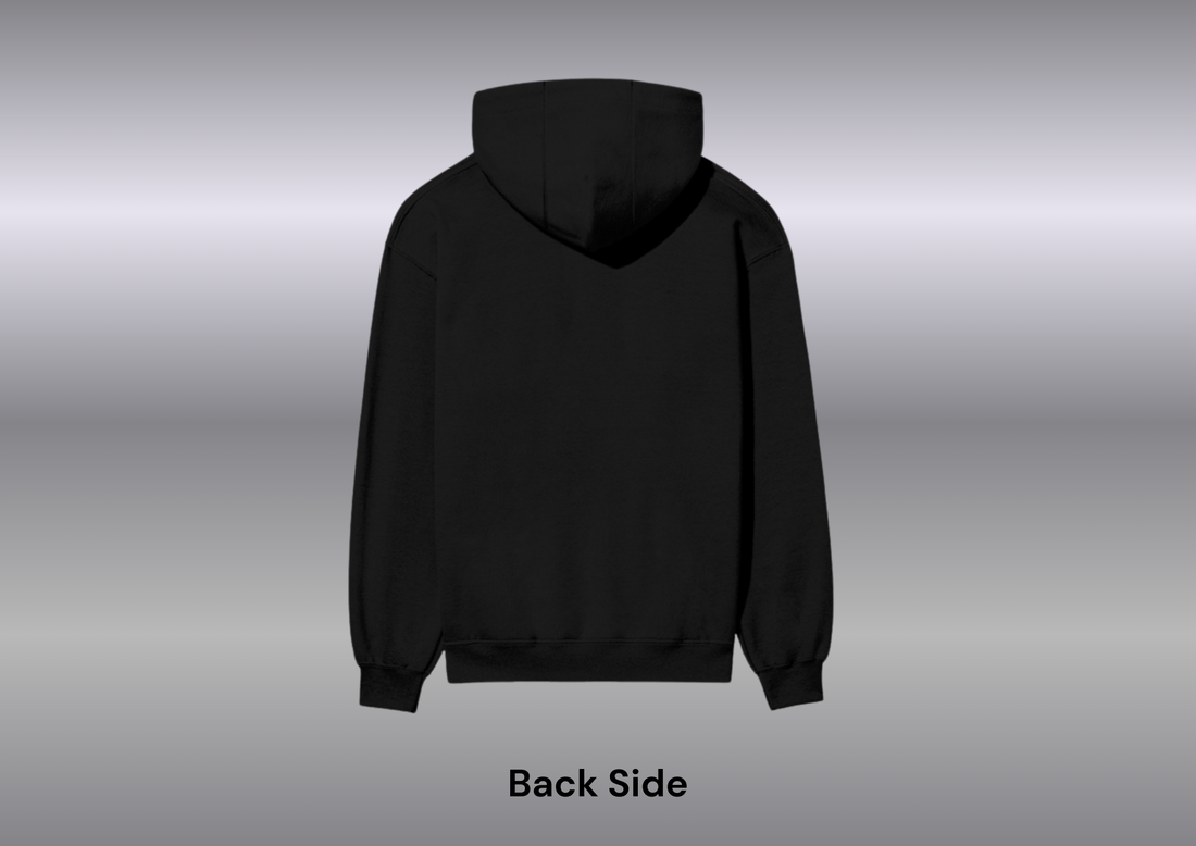 Solid- Black Unisex Hoodie