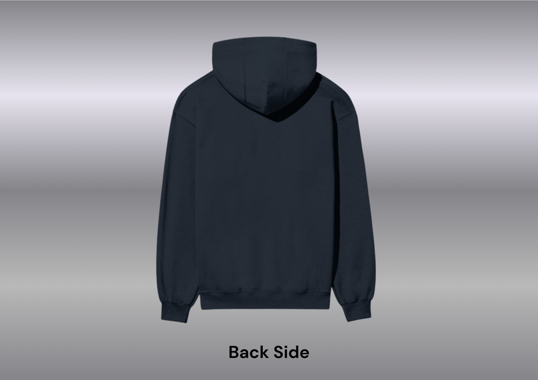 Solid- Navy Blue Unisex Hoodie